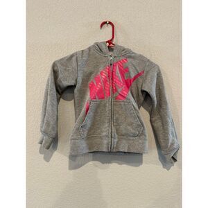 Nike Little Girls Jacket – Pink/Gray – Size 5